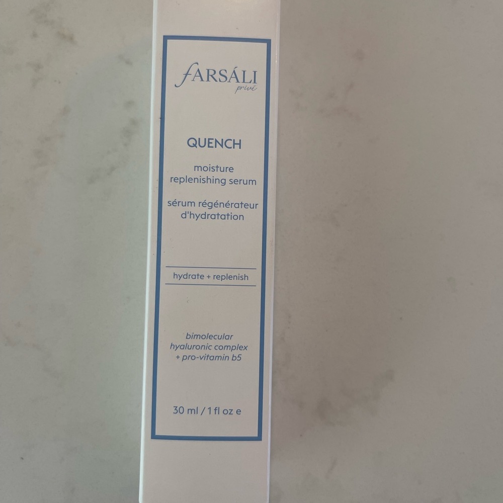 Farsali . moisture republishing serum. Never used